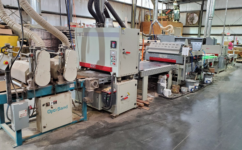 Automated UV-curing finishing line for applying high-durability Diamond Coat II to stair parts
