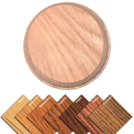 LJ-7026 Round Rosette - 4-9/16 in, Red Oak