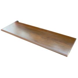 Brazilian Walnut (Ipe) Unfinished Traditional Left Return Stair Tread 60 in