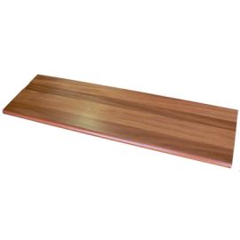 Santos Mahogany Natural (Prefinished Clear) Traditional Stair Tread Closed 36 in