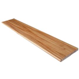 Tigerwood Natural (Prefinished Clear) Traditional Stair Tread Closed 42 in