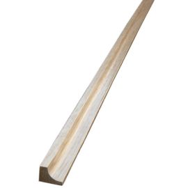 White Oak Natural (Prefinished Clear) Cove Moulding 48 in