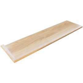 42 inch White Oak Natural Prefinished Traditional Left Return Stair Tread