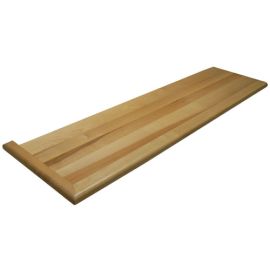 Birch Natural (Prefinished Clear) Traditional Left Return Stair Tread 60 in