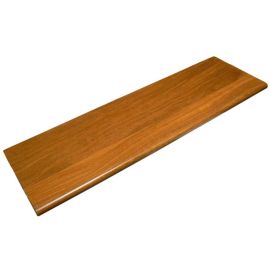 Cumaru Natural (Prefinished Clear) Traditional Stair Tread Closed 48 in