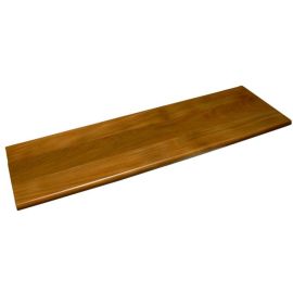 Brazilian Walnut (Ipe) Natural (Prefinished Clear) Traditional Stair Tread Closed 54 in