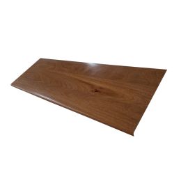 Cumaru Natural (Prefinished Clear) Retro Stair Tread Closed 48 in