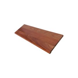 Santos Mahogany Natural (Prefinished Clear) Retro Stair Tread Closed 60 in