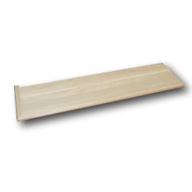 White Oak Unfinished Traditional Left Return Stair Tread 72 in