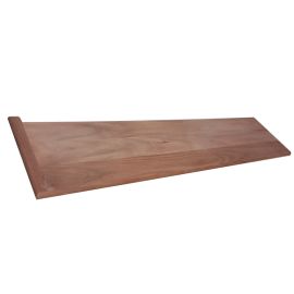 Santos Mahogany Unfinished Traditional Left Return Stair Tread 42 in