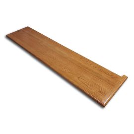 Red Oak Butterscotch (D34) Traditional Right Return Stair Tread 84 in