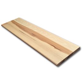 Hickory Natural (Prefinished Clear) Traditional Stair Tread Closed 60 in