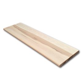 Hickory Unfinished Traditional Stair Tread Closed 72 in