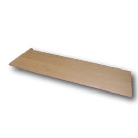 American Cherry Unfinished Traditional Left Return Stair Tread 94 in