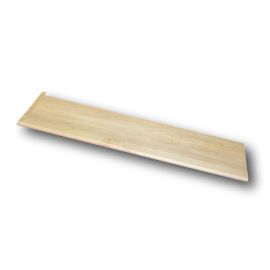 White Hard Maple Natural (Prefinished Clear) Traditional Left Return Stair Tread 60 in
