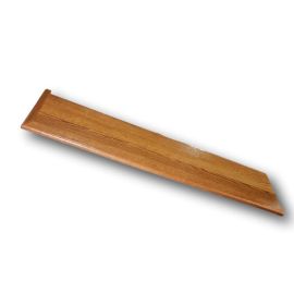 Red Oak Lowcountry Toffee Traditional Left Return Stair Tread 94 in