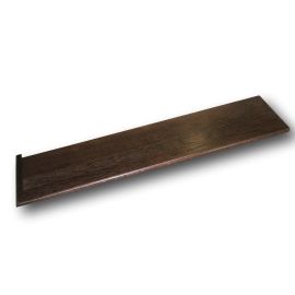 Red Oak Ebony Traditional Left Return Stair Tread 60 in