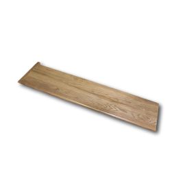 Red Oak Smoke Traditional Left Return Stair Tread 54 in