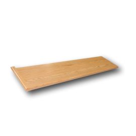 Red Oak Prefinished Traditional Left Return Stair Treads - 1" x 11-1/2"