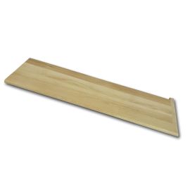 White Oak Unfinished Retro Right Return Stair Tread 54 in
