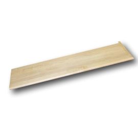 White Hard Maple Natural (Prefinished Clear) Traditional Right Return Stair Tread 72 in