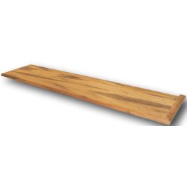 Tigerwood Unfinished Traditional Right Return Stair Tread 48 in