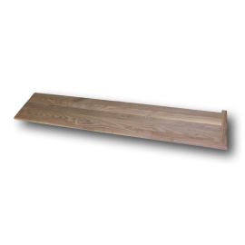 Walnut Unfinished Traditional Right Return Stair Tread 54 in