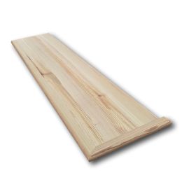 Southern Yellow Pine (Grade C and Better) Unfinished Traditional Right Return Stair Tread 42 in