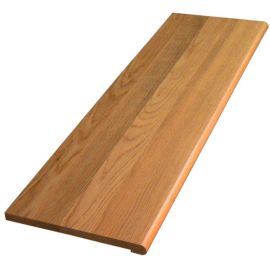 36 inch White Oak Natural Prefinished Retro Stair Tread Closed 