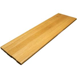 White Oak Rift And Quartered Natural (Prefinished Clear) Traditional Stair Tread Closed 36 in