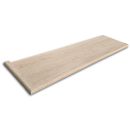 White Oak Unfinished Traditional Left Return Stair Treads - 1" x 11-1/2"